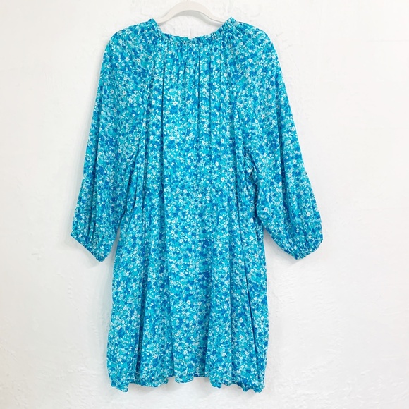 Draper James Kellie Dress in Blue Aster Floral Sz XXL - Picture 3 of 10